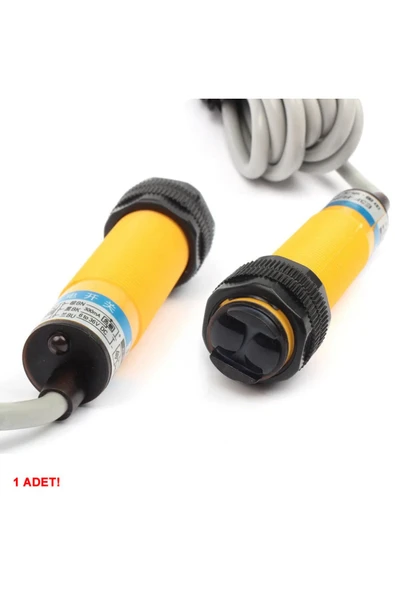 ROBİZ E3F-R2N2 Reflektörlü Ir Kızılötesi Mesafe Sensör NPN NC İnfrared Optik 2 Metre Engel Cisim - Resim 4