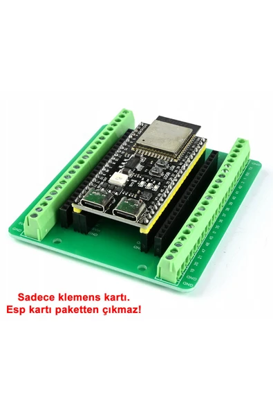 ROBİZ Esp32 Genişleme Kartı Klemens Soket  Esp32-s3 44 pin Hızlı Prototipleme Kolay Bağlantı 25.5mm 23mm - Resim 7