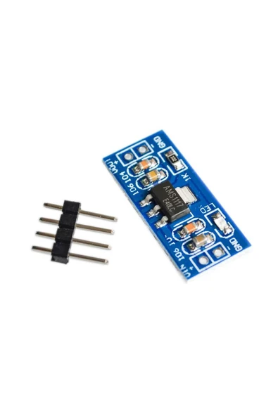 ROBİZ Ams1117 3.3v Voltaj Düşürücü Güç Kaynağı Modülü Güç Kaynağı 2 Pin Header Soketler - Resim 2