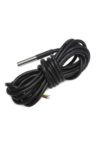 ARS Robotechnicals Ds18b20 5 Metre Kablolu Sensör Su Geçirmez Isı Sıcaklık Dijital - Resim 6