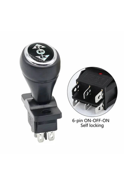 ROBİZ Joystick Kcd4 Anahtar Latch Siyah İleri Geri Vites Kolu 16A 250V Akülü Çocuk Arabası Elektrikli Araç - Resim 3
