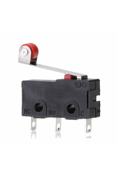 ROBİZ Makaralı Micro Switch Anahtar 5A 5A 250V Uyumlu  Rulo Makara Kollu NO NC  SPDT Sınırlayıcı Momentary - Resim 3