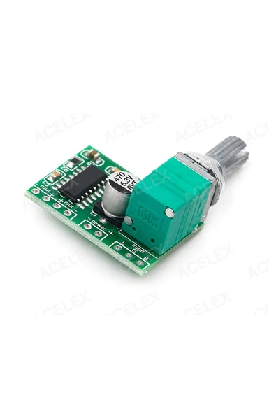 ROBİZ Ses Kontrol Potlu Pam8403 5v Mini Ses Yükseltici Class D 2x3w Amfi Kartı Stereo Dijital - 3