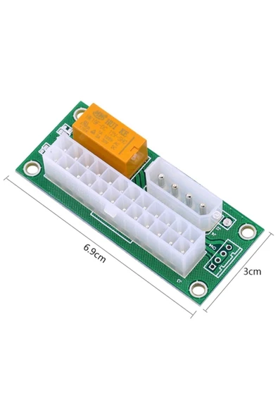 TEKNO 24 Pin To 4 Pin 2 Atx Güç Kaynağı Birleştirici 2 Power Supply ( Psu ) Güç Kaynağı Birleştirici - 3