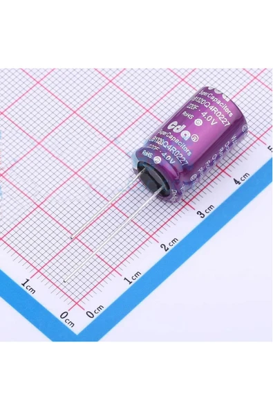 ROBİZ 220F 4V 5A Süpercap 13x20mm DIP Süper Kapasitör Enerji Depolama Güneş Rüzgar Akü Batarya Güç Kaynağı - Resim 5