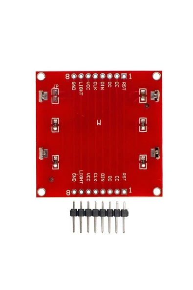ROBİZ 5110 84x48 Lcd Modül  84 x 48 Pixel Grafik Lcd Display Ekran 5V Beyaz Arka ışık Gösterge Menü Resim - 2