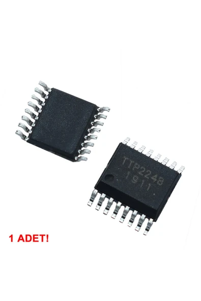 Alkatronik TTP224N-BSB 4 Buton Kapasitif Dokunmatik Sensör Entegresi SSOP16 Algılayıcı Işık Lamba Vantilatör - Resim 6