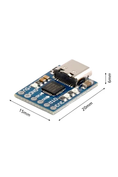 ROBİZ CP2102 USB to RS232 TTL UART Çevirici Modül Type C Usb Seri Port Haberleşme Mcu Uydu Alıcı Dvd GSM - Resim 8