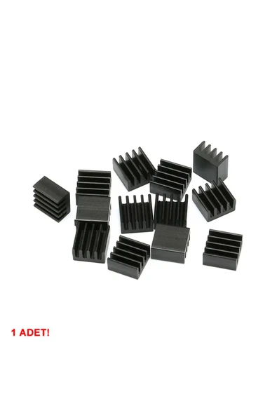 ROBİZ 8.8mm X 8.8mm X 5mm Alüminyum Metal Soğutucu Blok Radyatör Amfi Led Entegre Transistor Vga Ram - Resim 7