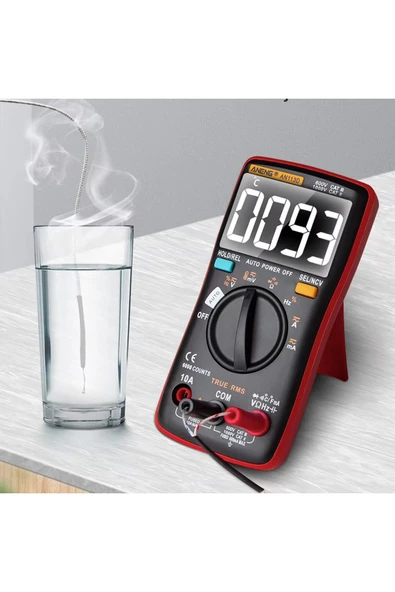 ROBİZ Aneng AN113D Dijital Multimetre Otomatik Algılama True-Rms NCV Voltmetre Ampermetre AC DC Voltaj Ak - Resim 5