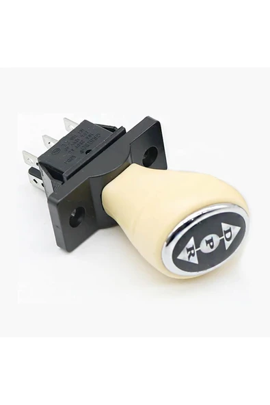 ROBİZ Joystick Kcd4 Anahtar Push Beyaz İleri Geri Vites Kolu 16A 250V Akülü Çocuk Arabası Elektrikli Araç - Resim 2