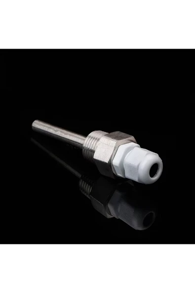 ROBİZ Metal Sensör Probu 100mm Çelik Kılıf Kutu Sıcaklık Isı Termo Tüp Boru D818b20 Ntc Lm35 PT100 - Resim 6