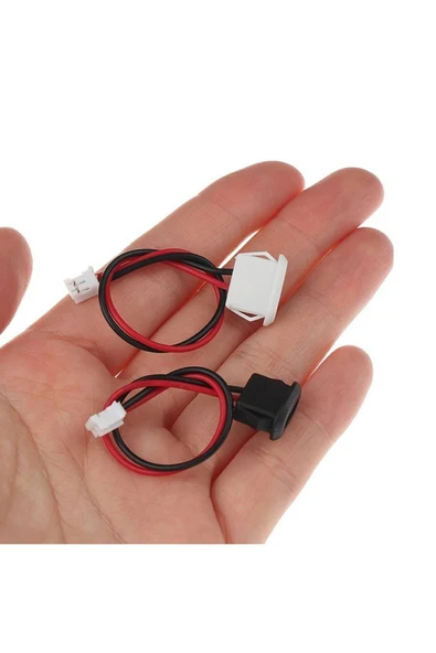 ROBİZ Type C Panel Montaj Dişi Soket 2 Pin 10cm Kablolu Uzatma Konnektör Araba Kamera Oyuncak Telefon Şarj - 2