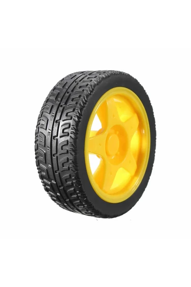 ROBİZ 200rpm Tt Motor Ve Tekerlek Seti Araba Robot Akılı Araç Oyuncak 250rpm Dc 3v-9v - Resim 6