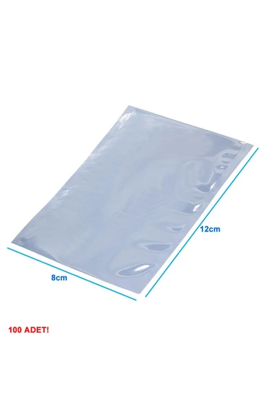 ROBİZ Antistatik Poşet 8x12cm 100 Adet Şeffaf Su Toz Geçirmez Koruyucu Esd Metalize Torba Çanta Elektronik