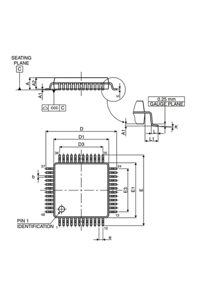 ROBİZ STM32F103C8T6 Microcontroller Lqfp48 ARM Cortex-M3 32-bit Mcu 64 Kbytes Flash 72 MHz Cpu Usb Can Spi - 8