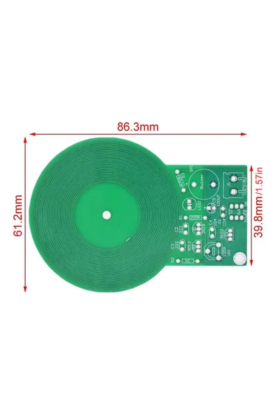 ROBİZ Metal Sensör Diy Kit Dedektör Elektronik Lehimleme Eğitim Devresi DC 5V 60mm Temassız Algılayıcı - Resim 5