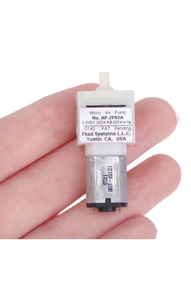 ROBİZ Micro Hava Pompası  3V 30KPa 0.3l/dakika Sessiz Mini Akvaryum Medikal Hava Tankı Gaz Oksijen Motor - Resim 2