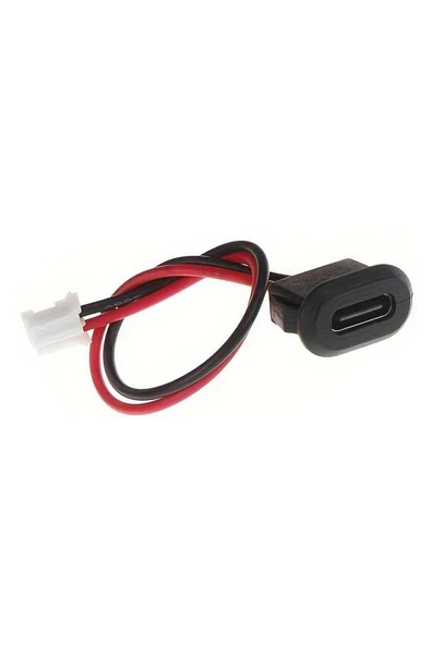 ROBİZ Type C Panel Montaj Dişi Soket 2 Pin 10cm Kablolu Uzatma Konnektör Araba Kamera Oyuncak Telefon Şarj - 7