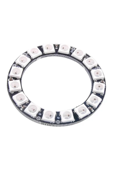 Alkatronik 16 Bit NeoPixel Halka Ring WS2812B 5050 Rgb Led Modül 16’lı Dijital Adreslenebilir Lamba Programlan