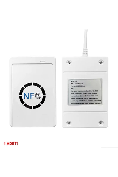 ROBİZ ACR122U 13.56Mhz Rfid Okuyucu Yazıcı Usb Kopyalayıcı Nfc Manyetik Kart Anahtarlık Etiket Okuyucu - Resim 3