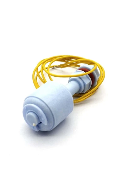 ROBİZ 52mm Dikey Tip Su Sıvı Seviye Sensörü Plastik 10w Nc Şamandıra Mekanik Anahtar Kazan Kap Depo Tank - Resim 6