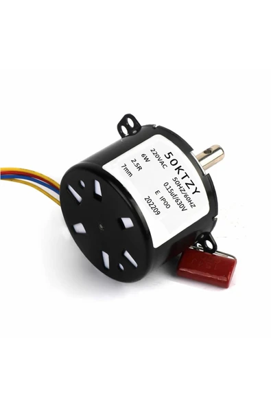 ROBİZ 50ktyz 2.5rpm Ac Motor Kuluçka Viyol Çevirme 220v Senkron Metal Dişli - Resim 3