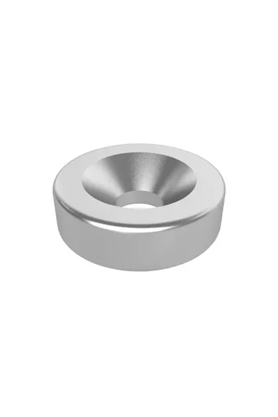 ROBİZ 4 Adet 10mm x 3mm Yuvarlak 3mm Havşa Delikli Mıknatıs Disk Neodyum Buzdolabı Ofis Yazı Not Tahtası - 4