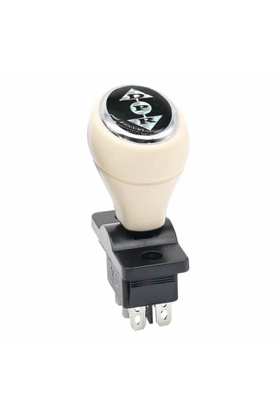 ROBİZ Joystick Kcd4 Anahtar Push Beyaz İleri Geri Vites Kolu 16A 250V Akülü Çocuk Arabası Elektrikli Araç