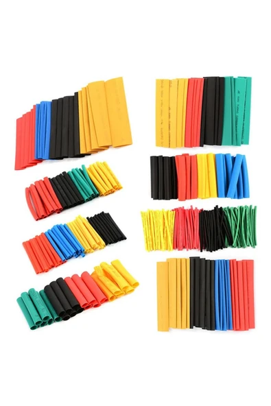 ROBİZ 328 Parça Makaron Seti Daralan Makaron Kablo Koruyucu Yalıtım Modern Tasarım 431550 - 6