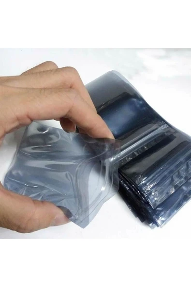 ROBİZ Kilitli Antistatik Poşet 13x18cm 100 Adet Şeffaf Su Toz Geçirmez Koruyucu Esd Metalize Torba - 8