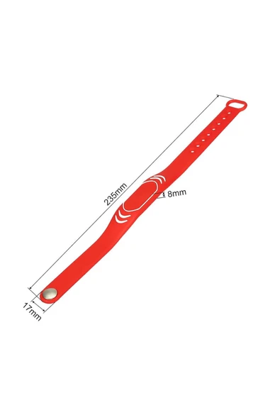 ROBİZ 125KHZ RFID Rfid Manyetik Bileklik Su geçirmez Silikon Proximity Göstergeç - Resim 8