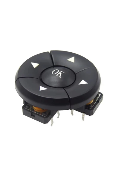 ROBİZ 4 Yön OK 12x12mm Buton 1 Set Navigasyon 5 Buton 5 Başlık 4 Yön Tamam Anahtar Tuş Takımı Kumanda