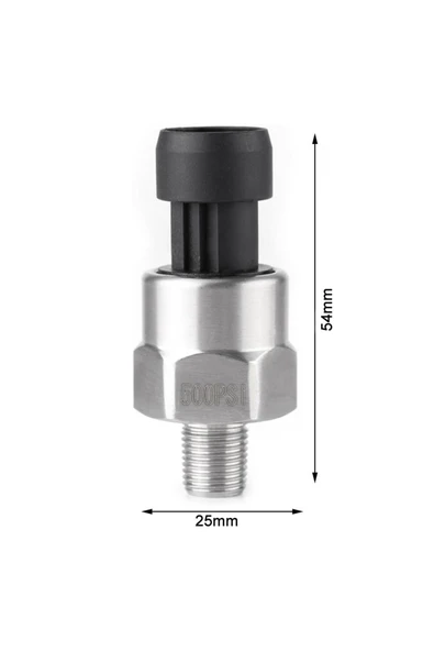 ROBİZ 500psi Basınç Sensörü 1/8" NPT Diş Paslanmaz Çelik Yağ Gaz Su Yakıt Tank Depo Lastik Hava Atmosfer - 5