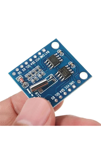 ROBİZ DS1307 RTC IIC Zaman Modül Gerçek Zaman Saat I2C 24C32 Eeprom Saniye Dakika Saat Gün Ay Yıl Tarih - Resim 3