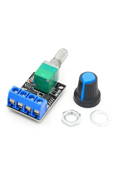 ARS Robotechnicals 5v / 16v 10a Mini Dc Motor Sürücü Hız Kontrol Devresi 0-100% Pot Kontrollü Pwm Açma Kapama - 3