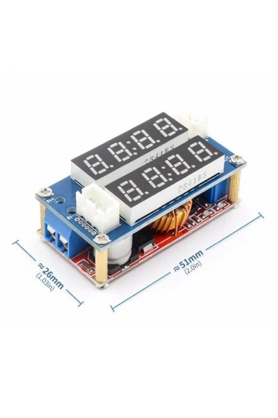 ROBİZ Xl4015 Ayarlanabilir Voltaj Ve Akım Kontröllü Güç Kaynağı Voltmetre Ampermetre Göstergeli Step-down - 7