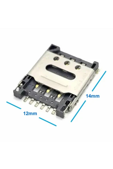 ROBİZ Nano Sim Kart Soket Micro 6 Pin Açılabilir Kilitli Kapak Gsm Akıllı Saat Apple Iphone Cep Telefonu