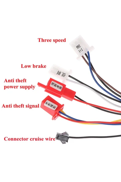ROBİZ DC 36V / 48V 350W Fırçasız Motor Sürücü Scooter Elektrikli Bisiklet Beyin Bldc Hız Kontrol Kartı - Resim 5