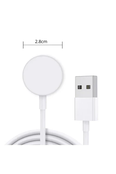 ROBİZ Watch Serisi Uyumlu Akıllı Saat Kablosuz Şarj 1 Mt Apple 1 2 3 4 5 6 7 8 9 10 Se Ultra Mıknatslı Usb - 8