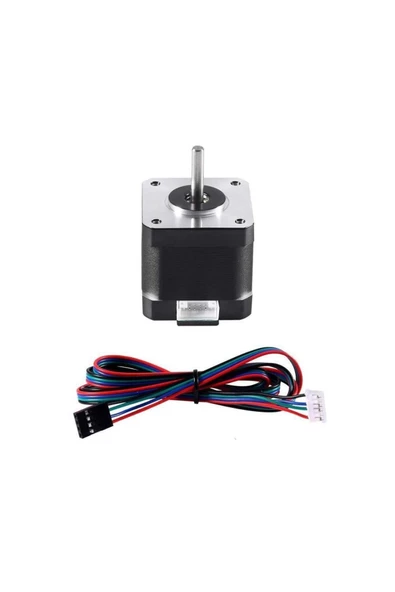 ROBİZ Nema 17 Step Motor 1.5a 0.4nm D Mil 2 Faz 1.5a 1.8 Derece 200 Adım 3d Yazıcı Printer