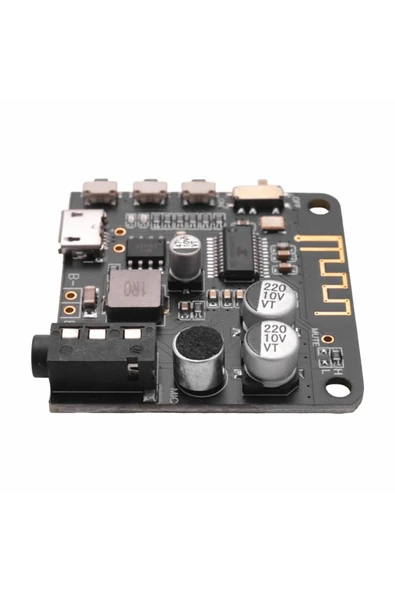 ROBİZ Bluetooth 5 Pro Kablosuz Ses Çalma Modülü Mikrofon Giriş Stereo Müzik Mp3 3.7V Lityum Pil Batarya - 4