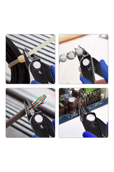 Plato 170 Yan Keski Elektronikçi Tipi Mini Kesici Soyucu Tel Kes - 7