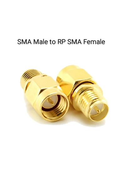 ROBİZ Sma Erkek To Rp Sma Dişi Adaptör Soket Altın Kaplama Soket 0-6ghz Rf Wi-fi Anten Fpv Lora Helium - 6