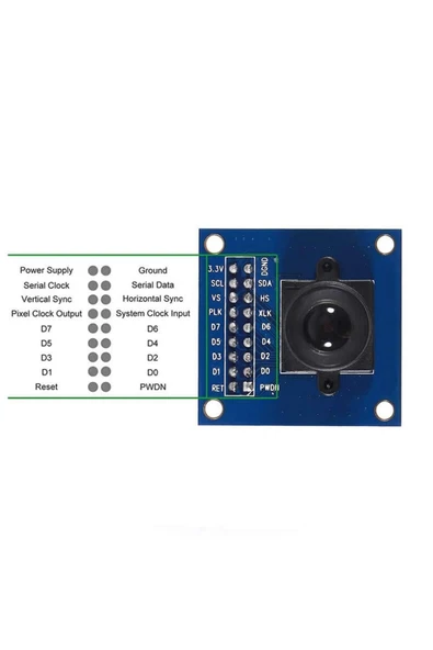 ROBİZ Ov7670 Kamera Modülü Cmos Görüntü Sensörü 640x480 Vga Cıf Otomatik Pozlama Kontrol Görüntü Işleme - 6