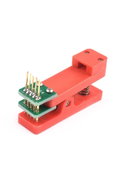 ROBİZ 5 Pin Programlama Aparatı 2.54mm Pogo Pin Yaylı Mandal Klips Seri Üretim Entegre Arm - 5