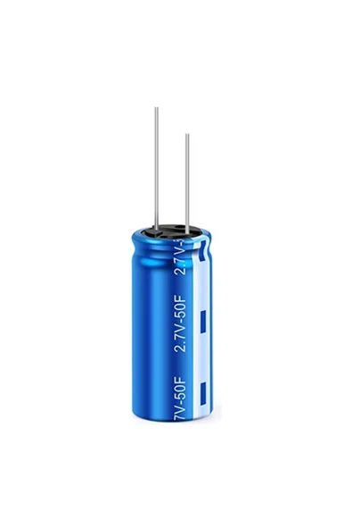 ROBİZ 50F 2.7V Süpercap 10x25mm DIP Süper Kapasitör Enerji Depolama Güneş Rüzgar Akü Batarya Güç - 4