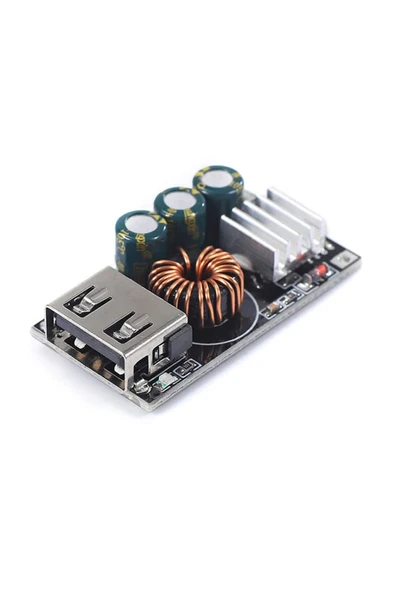 ROBİZ Qc3 Hızlı Şarj Modülü Dc 10-32v 24w To 5v Usb Voltaj Düşürücü Cep Telefonu