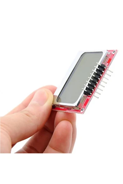ROBİZ 5110 84x48 Lcd Modül  84 x 48 Pixel Grafik Lcd Display Ekran 5V Beyaz Arka ışık Gösterge Menü Resim - 6