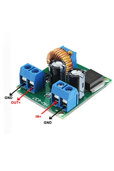 ROBA Lm2587 Ayarlı Voltaj Yükseltici Modül 40v 5a Step Up Boost Modül - Resim 2